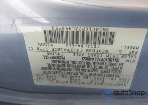 2010 Nissan Versa 1.8S from USA, damaged, VIN 3N1BC1CP7AL448953
